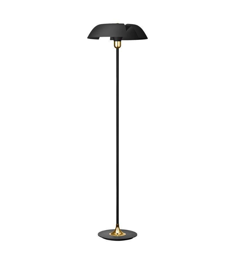 Taupe and Gold Contemporary Floor Lamp