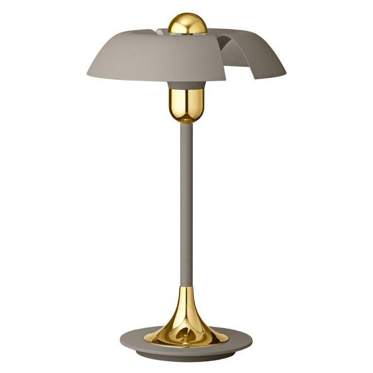 Taupe and Gold Table Lamp