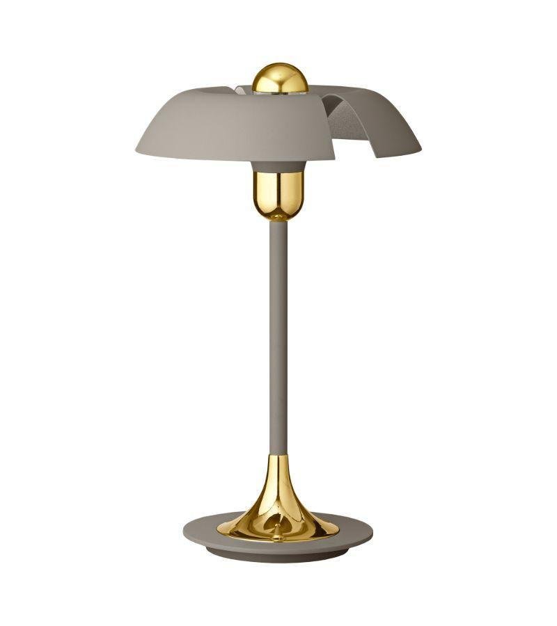 Taupe and Gold Table Lamp