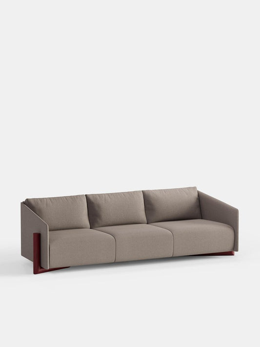 Taupe Grey Timber 4-Seater Sofa by Kann Design