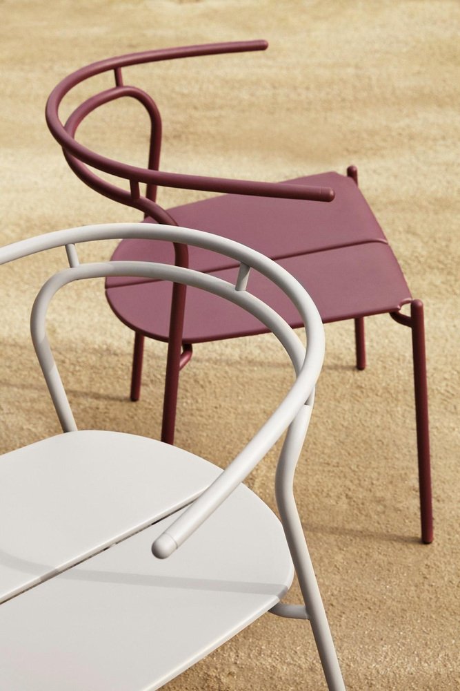 Taupe Minimalist Dining Chair by Rasmus Falkenberg