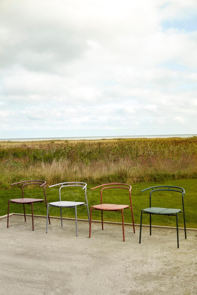 Taupe Minimalist Dining Chair by Rasmus Falkenberg