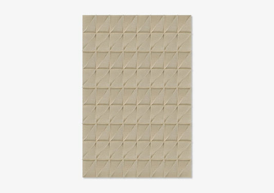 Taupe Triangle Textured Rug from Marqqa