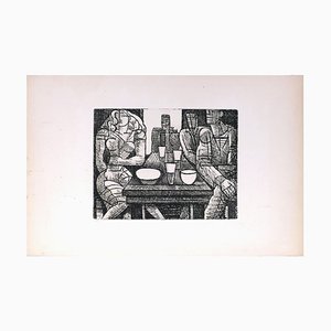 Tavern - Original Etching by Marcel Gromaire - 1952 1952-ZCI-761028