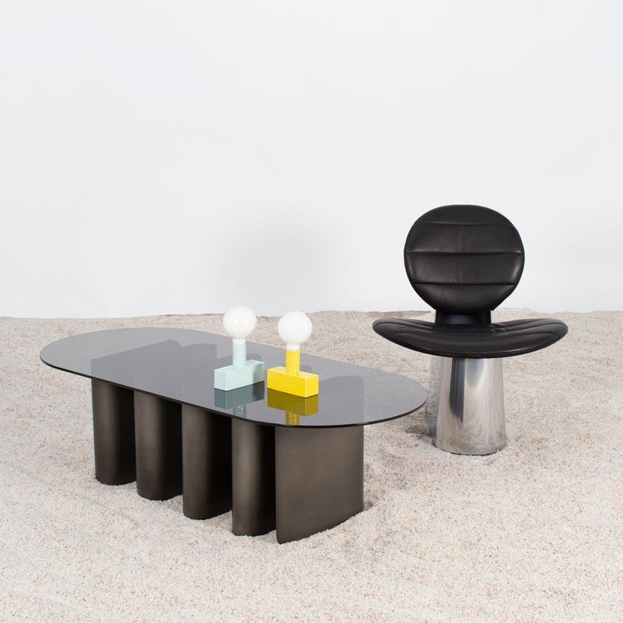 Tavolino2 Smoky Grey Side Table from Pulpo