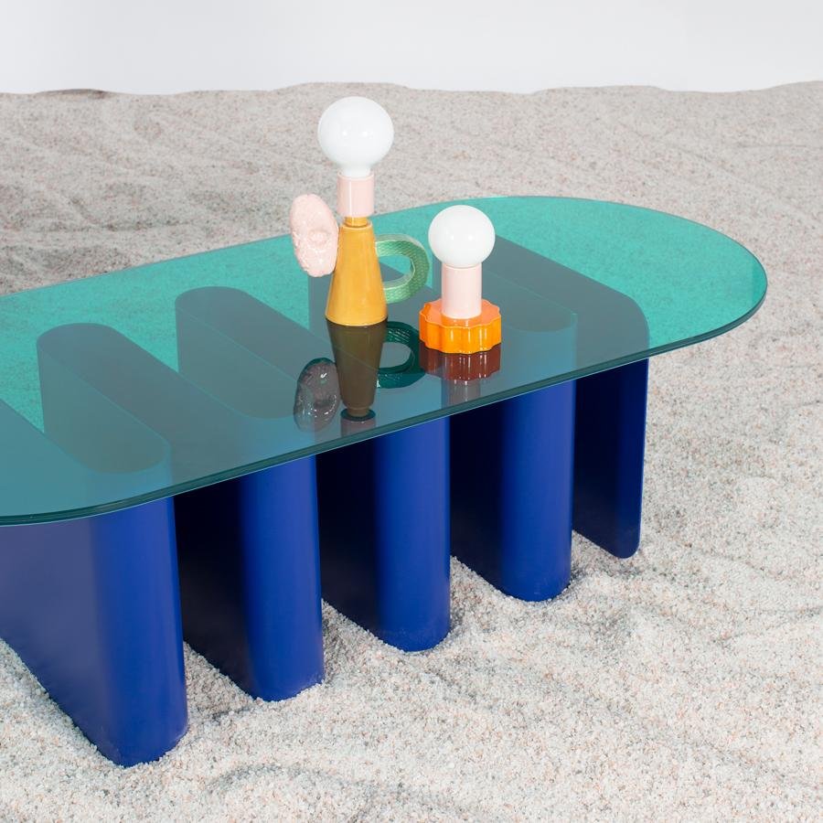 Tavolo2 Ultramarine Blue Dining Table from Pulpo