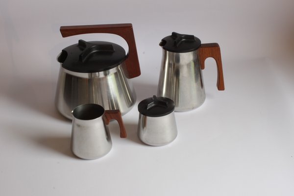 Tea and Coffee Service by Axel Enthoven for Demeyere Werkhuizen, Belgium, 1971, Set of 4-PLT-1050278