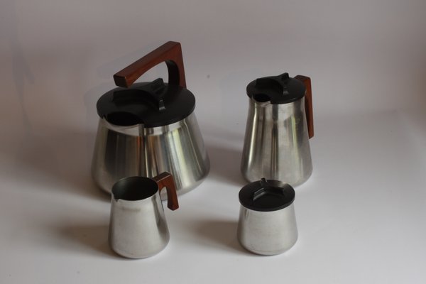 Tea and Coffee Service by Axel Enthoven for Demeyere Werkhuizen, Belgium, 1971, Set of 4-PLT-1050278