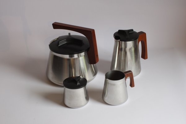 Tea and Coffee Service by Axel Enthoven for Demeyere Werkhuizen, Belgium, 1971, Set of 4-PLT-1050278