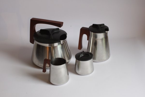 Tea and Coffee Service by Axel Enthoven for Demeyere Werkhuizen, Belgium, 1971, Set of 4-PLT-1050278