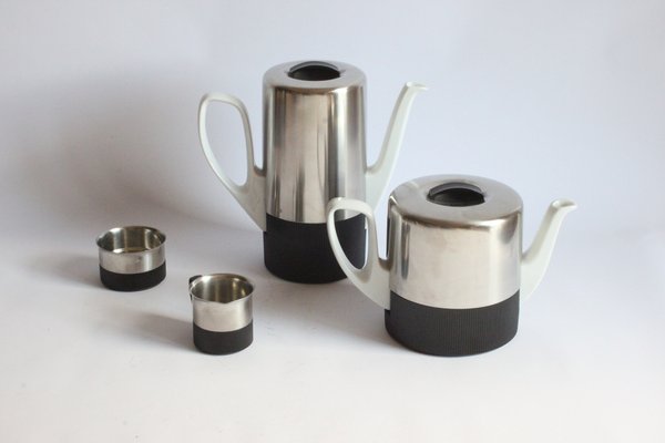 Tea and Coffee Set by Kurt Radtke for WMF, 1960s, Set of 4-PLT-1720025