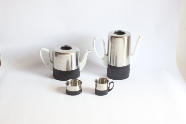 Tea and Coffee Set by Kurt Radtke for WMF, 1960s, Set of 4-PLT-1720025