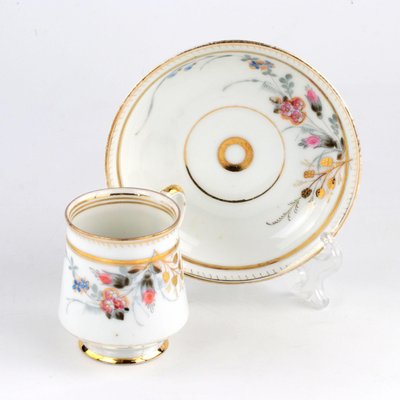 Tea Cup and Saucer from The Kuznetsov Factory, Volkhov, 1880s-WMV-1127343