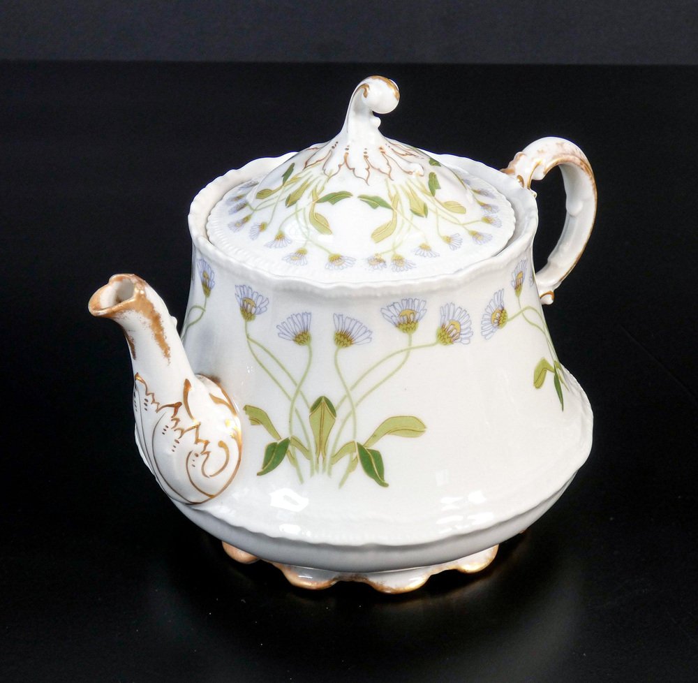 Tea Service by T. Haviland Limoges & L. Beltrami, Set of 28