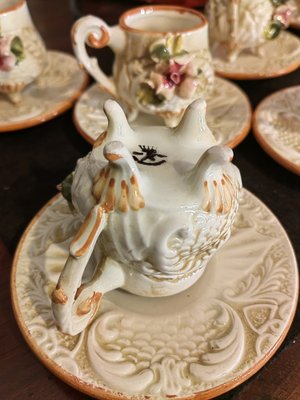 Tea Service for 6 from Capodimonte, 1970s, Set of 13-ZFY-1780616