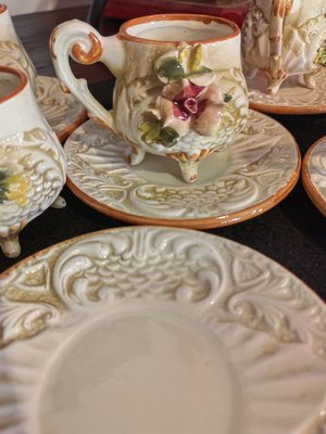 Tea Service for 6 from Capodimonte, 1970s, Set of 13-ZFY-1780616