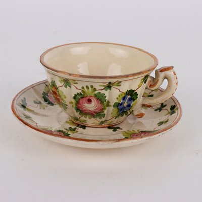 Tea Service in Majolica from Maria Balossi, Set of 13-VMM-2034133