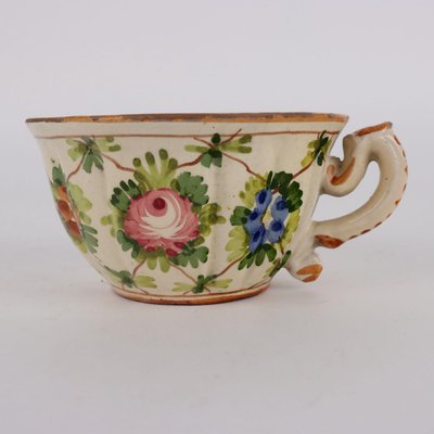 Tea Service in Majolica from Maria Balossi, Set of 13-VMM-2034133