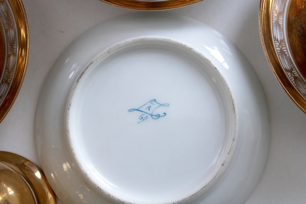 Tea Service in Porcelain, 1949, Set of 15-FNC-1792337