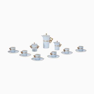 Tea Service in Porcelain and Gold by Antonia Campi for S.C.I. Laveno, 1950, Set of 15-IVC-1176379