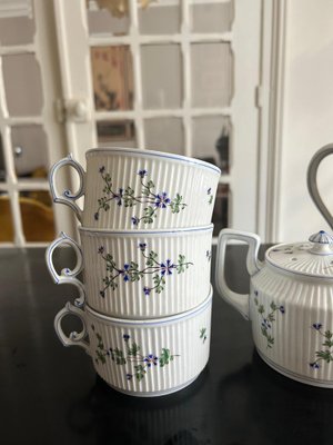 Tea Service in Porcelaine, 1890s, Set of 7-AVC-2043425