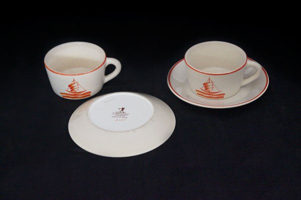 Tea Set by Gio Ponti for Richard Ginori, 1930s, Set of 5-IJR-553695