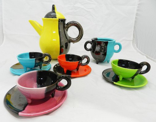 Tea Set by Luc Vallauris, 1950s, Set of 10-RIU-589466