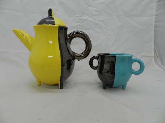 Tea Set by Luc Vallauris, 1950s, Set of 10-RIU-589466