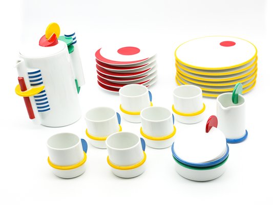 Tea Set by Marcello Morandini for Rosenthal, Germany, 1987, Set of 6-KWQ-1144051