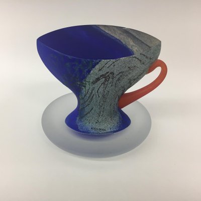 Teacup, Vase and Sugar pot by Kjell Engman for Kosta Boda, 1980s-BGP-1186649