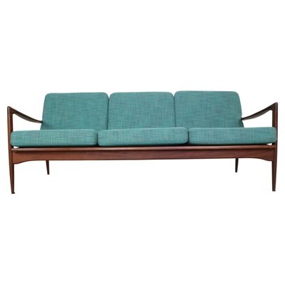 Teak 3-Seater Sofa by Ib Kofod-Larsen for Ope, Sweden, 1950s-DT-2026195