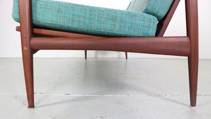 Teak 3-Seater Sofa by Ib Kofod-Larsen for Ope, Sweden, 1950s-DT-2026195