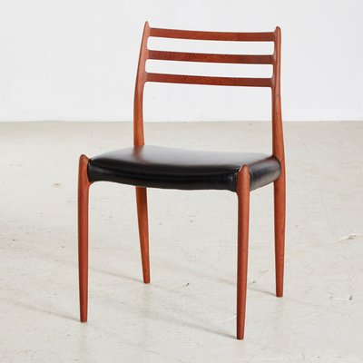 Teak 78 Dining Chairs by Niels Otto Møller for J.L. Møllers, 1960s, Set of 4-CI-567701