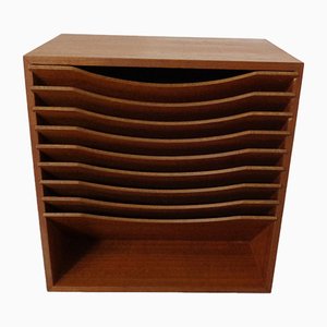 Teak A4 Register Filing Shelves, 1960s-RDW-860543