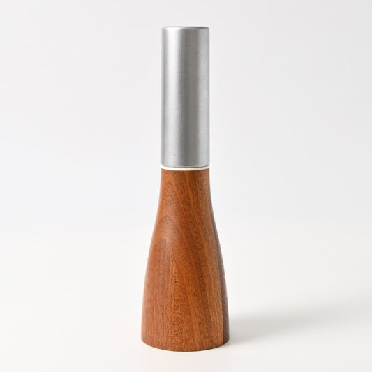 Teak and Aluminium Salt Mill by Georg Fontana for Bodum, 2000s