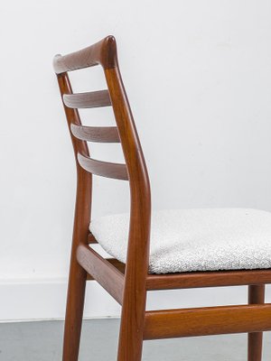 Teak and Bouklé Dining Chair by Erling Torvits for Sorø Stolfabrik, 1960s-QEQ-1765358