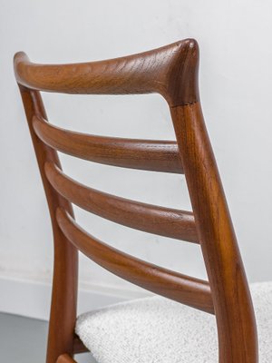 Teak and Bouklé Dining Chair by Erling Torvits for Sorø Stolfabrik, 1960s-QEQ-1765358