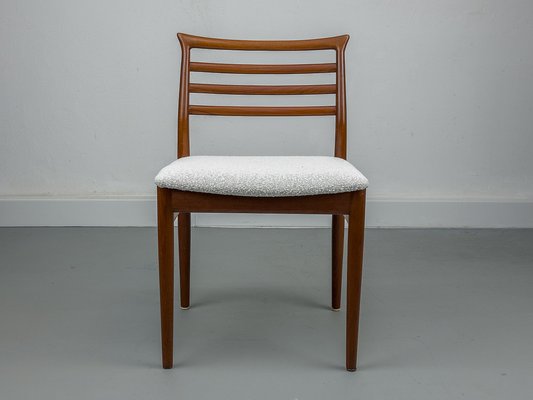 Teak and Bouklé Dining Chair by Erling Torvits for Sorø Stolfabrik, 1960s-QEQ-1765358