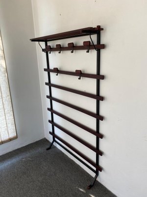 Teak and Metal Coat Rack, 1960s-GTS-999479