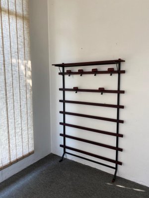 Teak and Metal Coat Rack, 1960s-GTS-999479