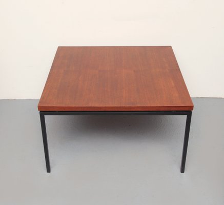 Teak and Metal Square Coffee Table, 1960s-PF-1117872