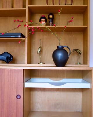 Teak and Oak 2-Part Cabinet by Borge Mogensen for Karl Andersson & Soner, Denmark, 1960s-OHY-2034463