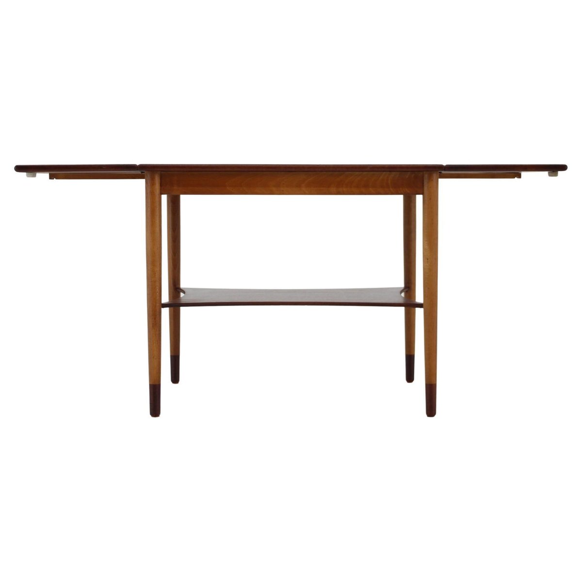 Teak and Oak Coffee Table by Børge Mogensen for Soborg Mobelfabric, Denmark, 1960s