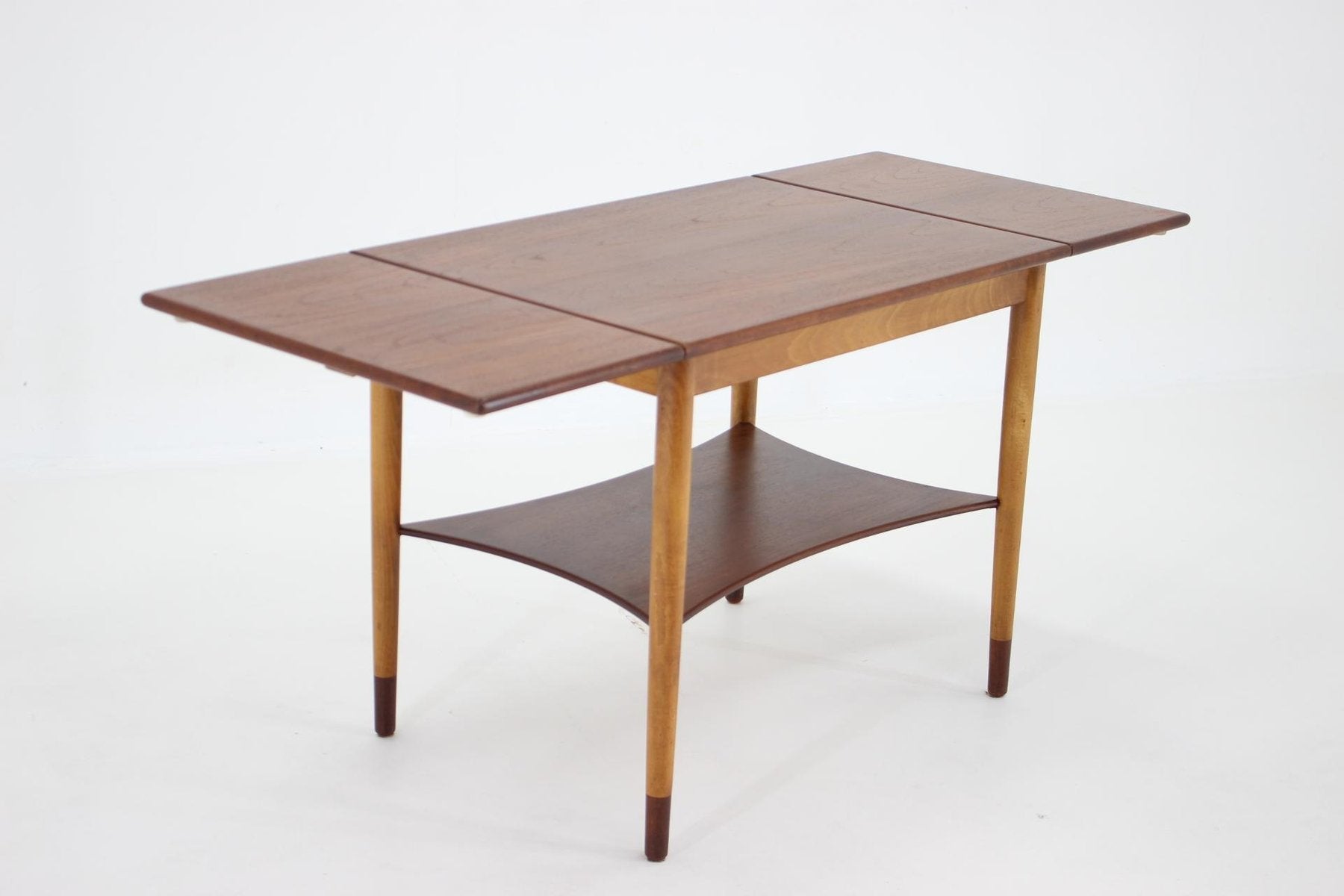 Teak and Oak Coffee Table by Børge Mogensen for Soborg Mobelfabric, Denmark, 1960s