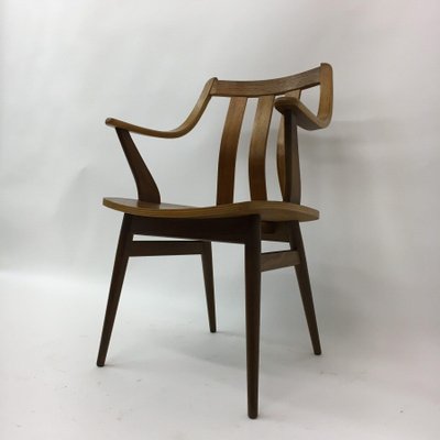 Teak and Plywood Dining Chairs from Pastoe , 1960s, Set of 4-BGP-934879