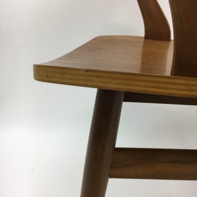 Teak and Plywood Dining Chairs from Pastoe , 1960s, Set of 4-BGP-934879