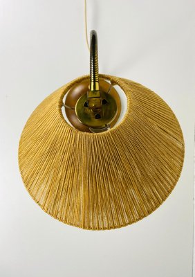 Teak and Rattan Table Lamp from Temde, 1970s-PUK-1050932