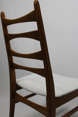 Teak and White Skai Chair from Hellerau, Germany, 1960s-HJY-1782220