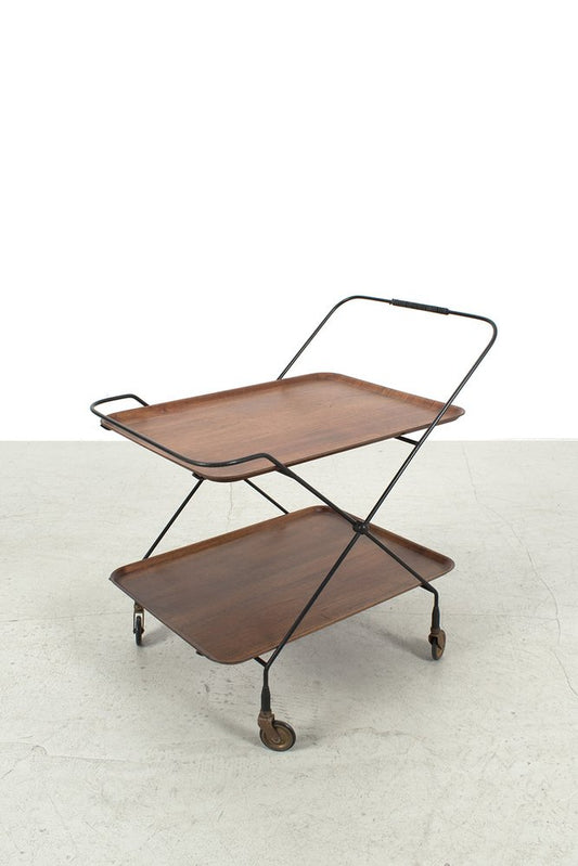 Teak and Wire Trolley by Jie Gantofta for Paul Nagel