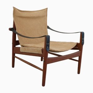 Teak Antelope Safari Easy Chair by Hans Olsen for Viskadalens Möbelindustri, 1960s-FJP-1720293